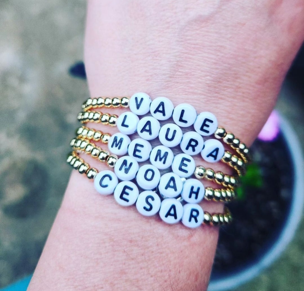 Classic letter bead bracelet