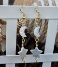 Moon & star earrings