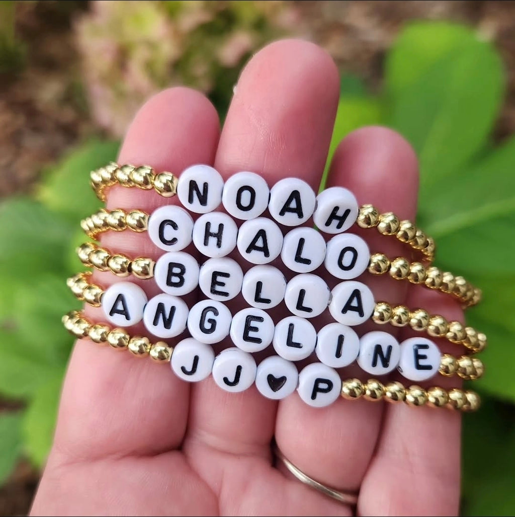 Classic letter bead bracelet