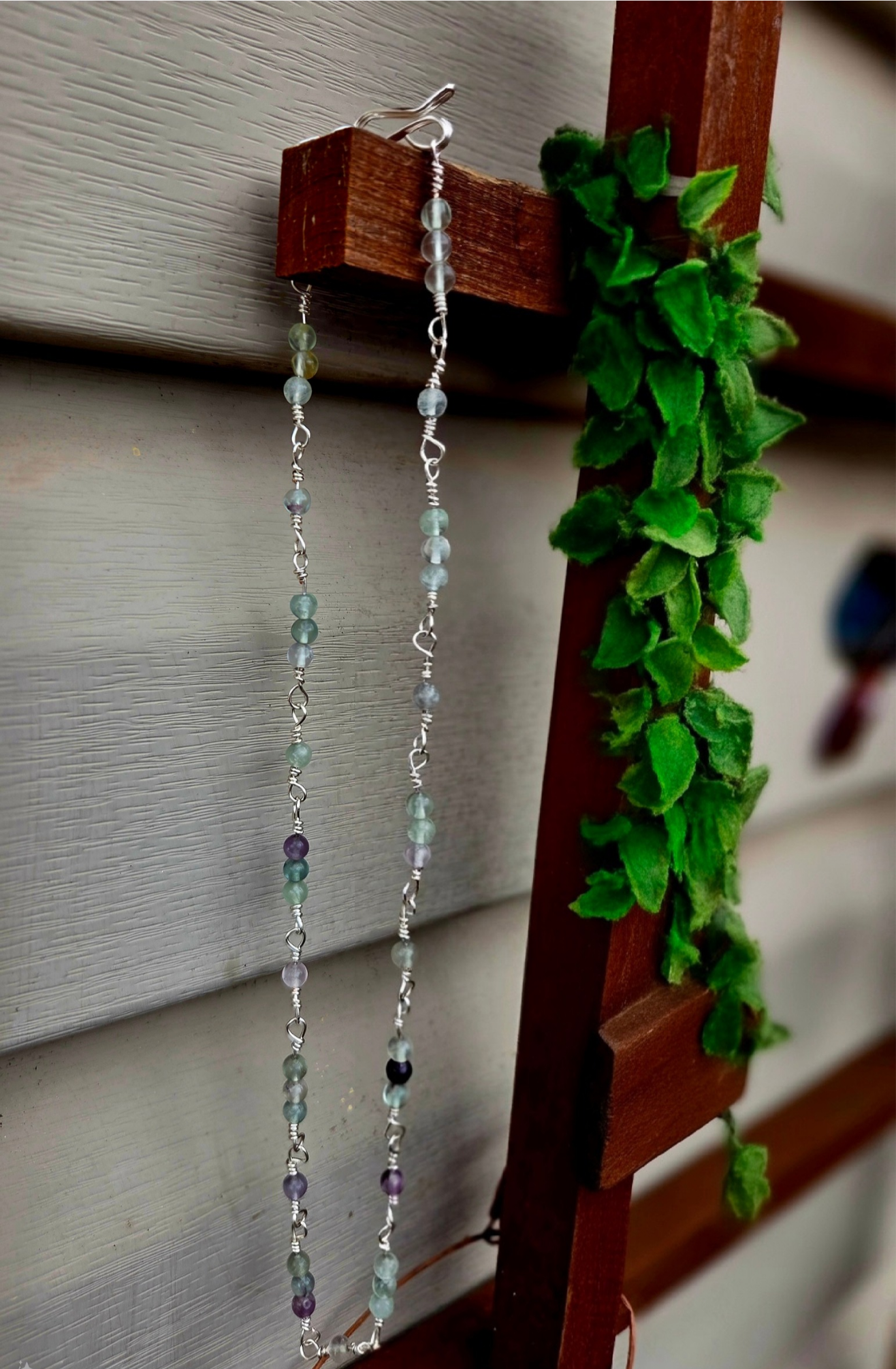 Hand-made bead necklace