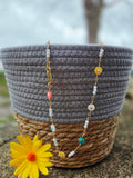 Hand-made flower necklace